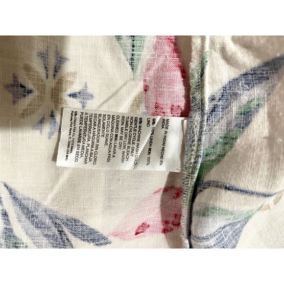 Style & co linen shirt dress pocket tropical floral beach summer resort women 10 - Picture 5 of 6